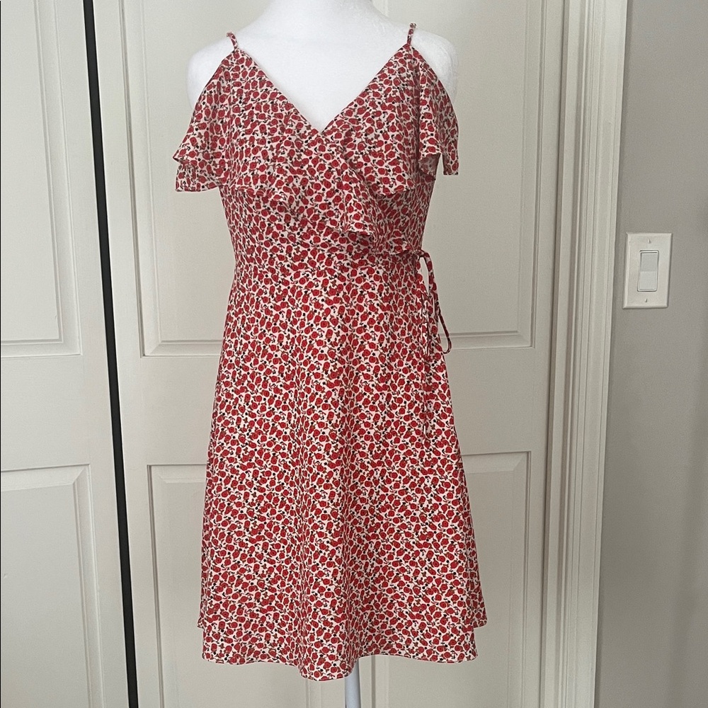 Bailey 44 Negril Floral Cami Ruffle faux wrap Dress size 6